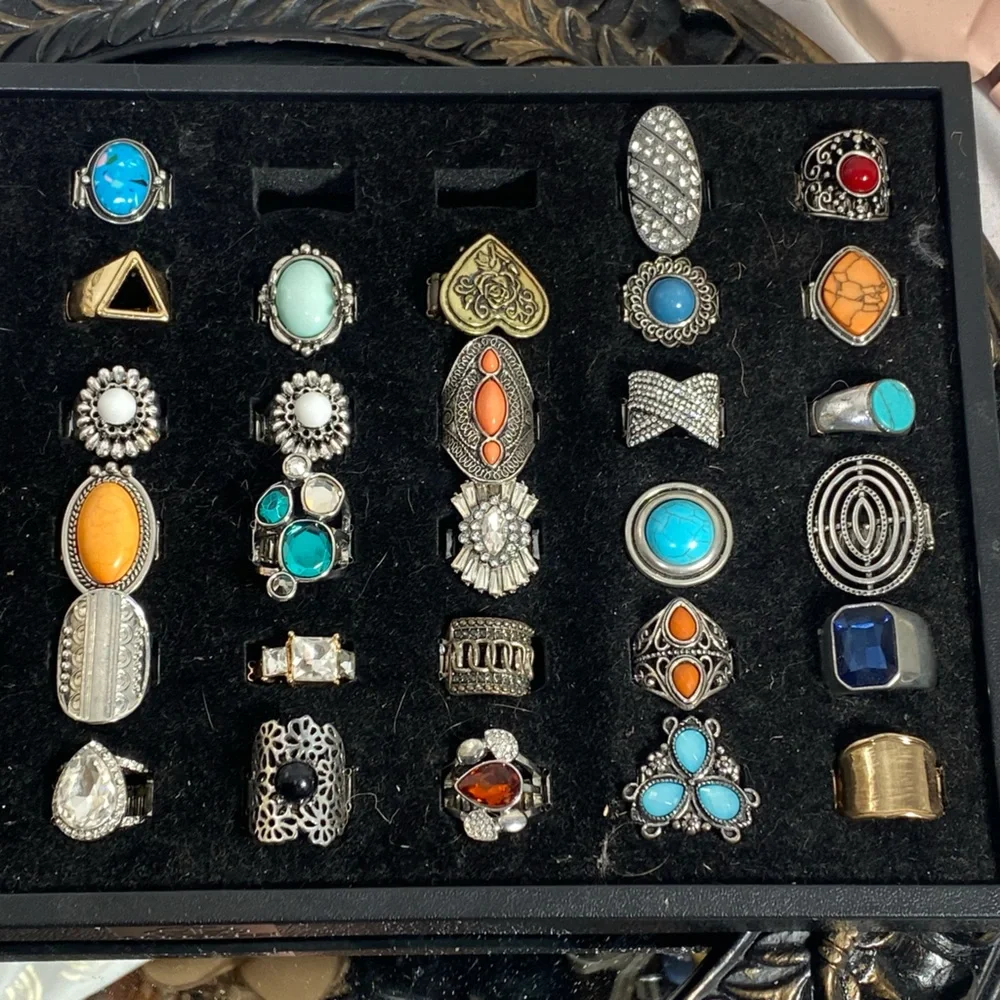 Vibrant Gemstone Ring Collection Mix and match $5 Each or 5/$20!